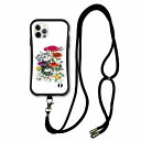【お買い物マラソン 10%OFFクーポン】 スマホショルダー付 スカラー iPhoneSE 第3世代 第2世代 ケース 耐衝撃 i-coronケース iPhone 16e 16 15 14 13 スマホケース 全機種対応 スマホカバー scolar ネコ キノコ チョウ お花 scr-wh5050-neck