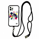 【お買い物マラソン 10%OFFクーポン】 スマホショルダー付 スカラー iPhone16 ケース 耐衝撃 i-coronケース iPhone 16e 15 14 Pro Plus スマホケース 全機種対応 スマホカバー scolar スカラーちゃん 水玉デザイン scr-wh5063-neck