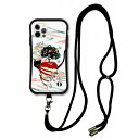 【お買い物マラソン 10%OFFクーポン】 スマホショルダー付 スカラー iPhone14 ケース 耐衝撃 i-coronケース iPhone16e 16 15 SE 第3世代 第2世代 スマホケース 全機種対応 スマホカバー scolar リンゴ 猫柄 scr50098-neck