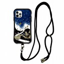 【お買い物マラソン 10%OFFクーポン】 スマホショルダー付 スカラー iPhone14 ケース 耐衝撃 i-coronケース iPhone16e 16 15 SE 第3世代 第2世代 スマホケース 全機種対応 スマホカバー scolar 夜空 メルヘン 森の仲間たち scr50112-neck