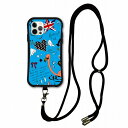 【お買い物マラソン 10%OFFクーポン】 スマホショルダー付 スカラー iPhone16 ケース 耐衝撃 i-coronケース iPhone16e 16Pro 15 14 13 12 スマホケース 全機種対応 スマホカバー scolar ハート フラミンゴ ユニオンジャック scr50138-neck