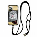 【お買い物マラソン 10%OFFクーポン】 スマホショルダー付 スカラー iPhone14 ケース 耐衝撃 i-coronケース iPhone16e 16 15 SE 第3世代 第2世代 スマホケース 全機種対応 スマホカバー scolar 猫柄 グランジペーパー scr50191-neck
