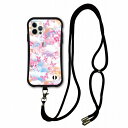 【お買い物マラソン 10%OFFクーポン】 スマホショルダー付 スカラー iPhone14 ケース 耐衝撃 i-coronケース iPhone16e 16 15 SE 第3世代 第2世代 スマホケース 全機種対応 スマホカバー scolar メルヘン 雲の上のうさぎ 蝶 scr50199-neck