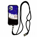 【お買い物マラソン 10%OFFクーポン】 スマホショルダー付 スカラー iPhone14 ケース 耐衝撃 i-coronケース iPhone16e 16 15 SE 第3世代 第2世代 スマホケース 全機種対応 スマホカバー scolar メルヘン夜空 白鳥たち scr50295-neck