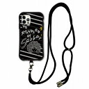 【超ポイントバック祭 10%OFFクーポン】 スマホショルダー付 スカラー iPhone 16e ケース 耐衝撃 i-coronケース iPhone16 15 14 Pro 13 12 Mini スマホケース 全機種対応 スマホカバー scolar スカラーちゃん ストライプ ブラック scr50311-neck