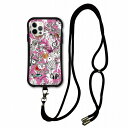 【超ポイントバック祭 10%OFFクーポン】 スマホショルダー付 スカラー iPhone 16e ケース 耐衝撃 i-coronケース iPhone16 15 14 Pro 13 12 Mini スマホケース 全機種対応 スマホカバー scolar 少女とウサギと仲間たちメルヘン scr50324-neck