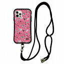 【お買い物マラソン 10%OFFクーポン】 スマホショルダー付 スカラー iPhone15 ケース 耐衝撃 i-coronケース iPhone16e 16 15 14 13 12 スマホケース 全機種対応 スマホカバー scolar ドクロ キャラクター ピンク スカラコ scr50339-neck