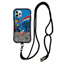 【超ポイントバック祭 10%OFFクーポン】 スマホショルダー付 スカラー iPhone 16e ケース 耐衝撃 i-coronケース iPhone16 15 14 Pro 13 12 Mini スマホケース 全機種対応 スマホカバー scolar メルヘン 虹と花 ヒョウ ブルー scr50348-neck