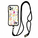 【お買い物マラソン 10%OFFクーポン】 スマホショルダー付 スカラー iPhone15 ケース 耐衝撃 i-coronケース iPhone16e 16 15 14 13 12 スマホケース 全機種対応 スマホカバー scolar 春らしい配色の花や鳥のメルヘン scr50356-neck