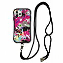 【お買い物マラソン 10%OFFクーポン】 スマホショルダー付 スカラー iPhone15 ケース 耐衝撃 i-coronケース iPhone16e 16 15 14 13 12 スマホケース 全機種対応 スマホカバー scolar ポップ柄 スカラコ ハート ピンク scr50363-neck