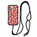 【お買い物マラソン 10%OFFクーポン】 スマホショルダー付 スカラー iPhoneSE 第3世代 第2世代 ケース 耐衝撃 i-coronケース iPhone16e 16 15 14 13 12 スマホケース 全機種対応 スマホカバー scolar 白猫の総柄 scr50397-neck