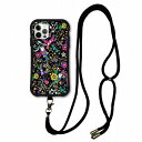 【超ポイントバック祭 10%OFFクーポン】 スマホショルダー付 スカラー iPhone 16e ケース 耐衝撃 i-coronケース iPhone16 15 14 Pro 13 12 Mini スマホケース 全機種対応 スマホカバー scolar きれいな鳥と花のポップ柄 scr50416-neck