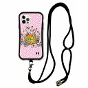 【超ポイントバック祭 10%OFFクーポン】 スマホショルダー付 スカラー iPhone 16e ケース 耐衝撃 i-coronケース iPhone16 15 14 Pro 13 12 Mini スマホケース 全機種対応 スマホカバー scolar ウサギ パンケーキ ベビーピンク scr50450-neck