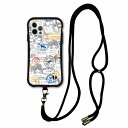【超ポイントバック祭 10%OFFクーポン】 スマホショルダー付 スカラー iPhone 16e ケース 耐衝撃 i-coronケース iPhone16 15 14 Pro 13 12 Mini スマホケース 全機種対応 スマホカバー scolar エアメール スタンプ コラージュ scr50460-neck