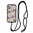 【お買い物マラソン 10%OFFクーポン】 スマホショルダー付 スカラー iPhoneSE 第3世代 第2世代 ケース 耐衝撃 i-coronケース iPhone16e 16 15 14 13 12 スマホケース 全機種対応 スマホカバー scolar チョウチョウ キツネ リス アリス 総柄 scr50467-neck