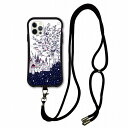 【お買い物マラソン 7%OFFクーポン有】 スマホショルダー付 スカラー iPhone15 ケース 耐衝撃 i-coronケース iPhone16e 16 15 14 13 12 スマホケース 全機種対応 スマホカバー scolar うさぎ アニマル キリン 城 フラワー scr50515-neck(2)