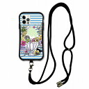 【超ポイントバック祭 10%OFFクーポン】 スマホショルダー付 スカラー iPhone 16e ケース 耐衝撃 i-coronケース iPhone16 15 14 Pro 13 12 Mini スマホケース 全機種対応 スマホカバー scolar フラッペ かき氷 フルーツ フラワー scr50527-neck