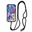 【お買い物マラソン 10%OFFクーポン】 スマホショルダー付 スカラー iPhone15 ケース 耐衝撃 i-coronケース iPhone16e 16 15 14 13 12 スマホケース 全機種対応 スマホカバー scolar ウサギ チョウ メルヘン 虹 お花 scr50561-neck