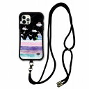 【お買い物マラソン 10%OFFクーポン】 スマホショルダー付 スカラー iPhone15 ケース 耐衝撃 i-coronケース iPhone16e 16 15 14 13 12 スマホケース 全機種対応 スマホカバー scolar 雲の上 ネコ フラミンゴ ワニ 夜空 scr50563-neck