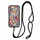 【お買い物マラソン 10%OFFクーポン】 スマホショルダー付 スカラー iPhone15 ケース 耐衝撃 i-coronケース iPhone16e 16 15 14 13 12 スマホケース 全機種対応 スマホカバー scolar ウサギ うさぎいっぱい 星 土星 宇宙 scr50566-neck