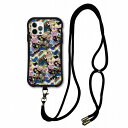 【お買い物マラソン 10%OFFクーポン】 スマホショルダー付 スカラー iPhoneSE 第3世代 第2世代 ケース 耐衝撃 i-coronケース iPhone16e 16 15 14 13 12 スマホケース 全機種対応 スマホカバー scolar フラワー 花柄 切り取り柄 総柄 scr50585-neck
