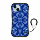 【お買い物マラソン 10%OFFクーポン】 iPhone15 Pro i-coronケース iPhone16 15 Plus 15 Pro Max スマホケース アイフォン 14 13 12 11 XS XR XS Max カバー 全機種対応 耐衝撃 ダマスク柄 ブルー かわいい