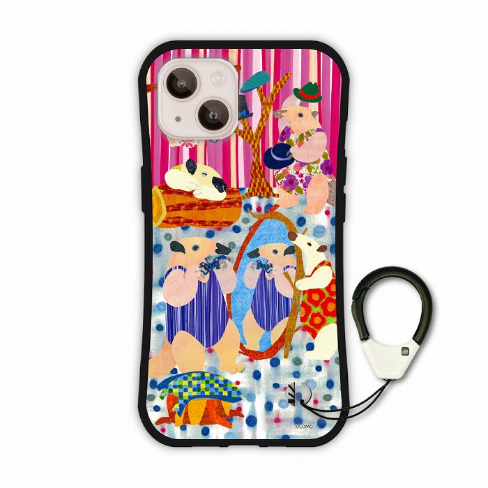 【ブラックフライデー 10%OFFクーポン】 iPhone 16e スマホケース 全機種対応 耐衝撃 i-coronケース iPhone17 17 Air 16e 15 14 13 スマホカバー 保護ケース アニマル柄 おめかしアリクイ おしゃれ