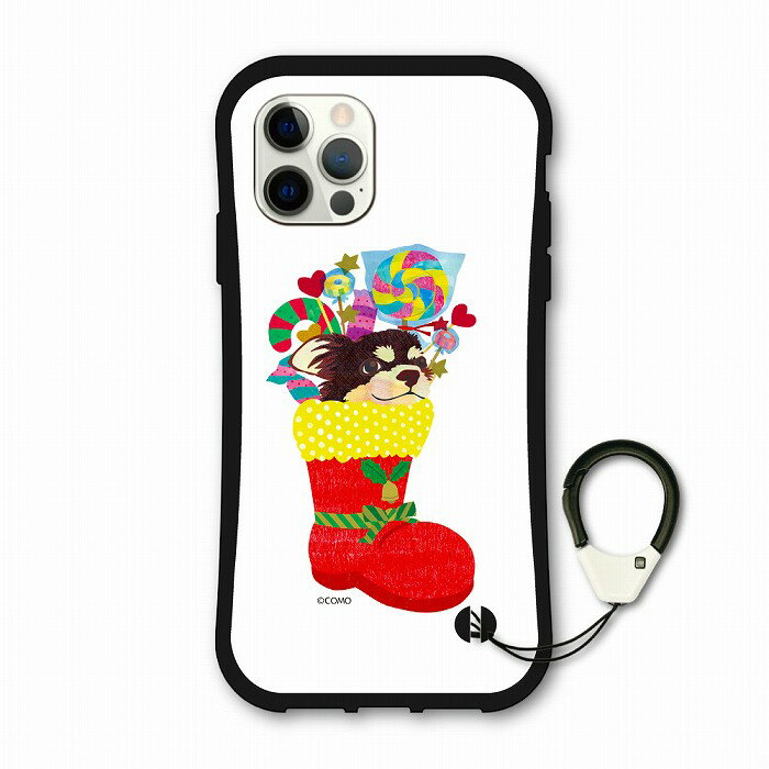Rakuten - 【10%OFFクーポン】 iPhone 16e i-coronケース スマホケース iPhone17 Air 17 16 Pro 15 Plus 14 13 12 11 アイフォン 全機種対応 スマホカバー アニマル柄 耐衝撃 サンタ靴のチワワ プレゼント