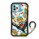 【お買い物マラソン 10%OFFクーポン】 スカラー 耐衝撃タイプ iPhone15 ケース 全機種対応 i-coronケース スマホケース iPhone 16e 16 15Pro 15Plus 15ProMax 14 13 12 スマホカバー ハードケース scolar スカーフ ブルー フラワー チョウ coron-scr50158