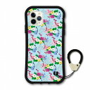 【お買い物マラソン 10%OFFクーポン】 スカラー 耐衝撃タイプ iPhone15 ケース 全機種対応 i-coronケース スマホケース iPhone 16e 16 15Pro 15Plus 15ProMax 14 13 12 スマホカバー ハードケース scolar フラワーポップ 水色 総柄 coron-scr50198