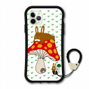 【お買い物マラソン 10%OFFクーポン】 スカラー 耐衝撃タイプ iPhone16 ケース 全機種対応 i-coronケース スマホケース iPhone 16e 16Pro 16Plus 16ProMax 15 14 13 12 スマホカバー ハードケース scolar ラビル キノコの上で昼寝 はち coron-scr50310