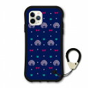 【超ポイントバック祭 10%OFFクーポン】 スカラー 耐衝撃タイプ iPhone14 ケース 全機種対応 i-coronケース スマホケース iPhone 16e 14Pro 14Plus 14ProMax 13 12 スマホカバー ハードケース scolar ドットパターン ネイビー coron-scr50326