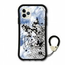 【お買い物マラソン 10%OFFクーポン】 スカラー 耐衝撃タイプ iPhone14 ケース 全機種対応 i-coronケース スマホケース iPhone 16e 14Pro 14Plus 14ProMax 13 12 スマホカバー ハードケース scolar クールな花とドットの背景 チョウ coron-scr50414