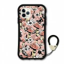 【お買い物マラソン 10%OFFクーポン】 スカラー 耐衝撃タイプ iPhone15 ケース 全機種対応 i-coronケース スマホケース iPhone 16e 16 15Pro 15Plus 15ProMax 14 13 12 スマホカバー ハードケース scolar キノコ チョウ お花 ベビーピンク coron-scr50488