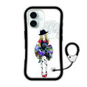 【超~お得 10%OFFクーポン有】 スカラー デザイン iPhone15 スマホケース 全機種対応 耐衝撃タイプ i-coronケース iPhone16 Pro 16Plus 16ProMax 15 14 13 スマホカバー グリップケース ホワイト 女の子 scr-wh5078