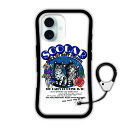 【超~お得 10%OFFクーポン有】 スカラー デザイン iPhone16 スマホケース 全機種対応 耐衝撃タイプ i-coronケース iPhone16 Pro 16Plus 16ProMax 15 14 13 スマホカバー グリップケース ホワイト ネコ キノコ scr-wh5102
