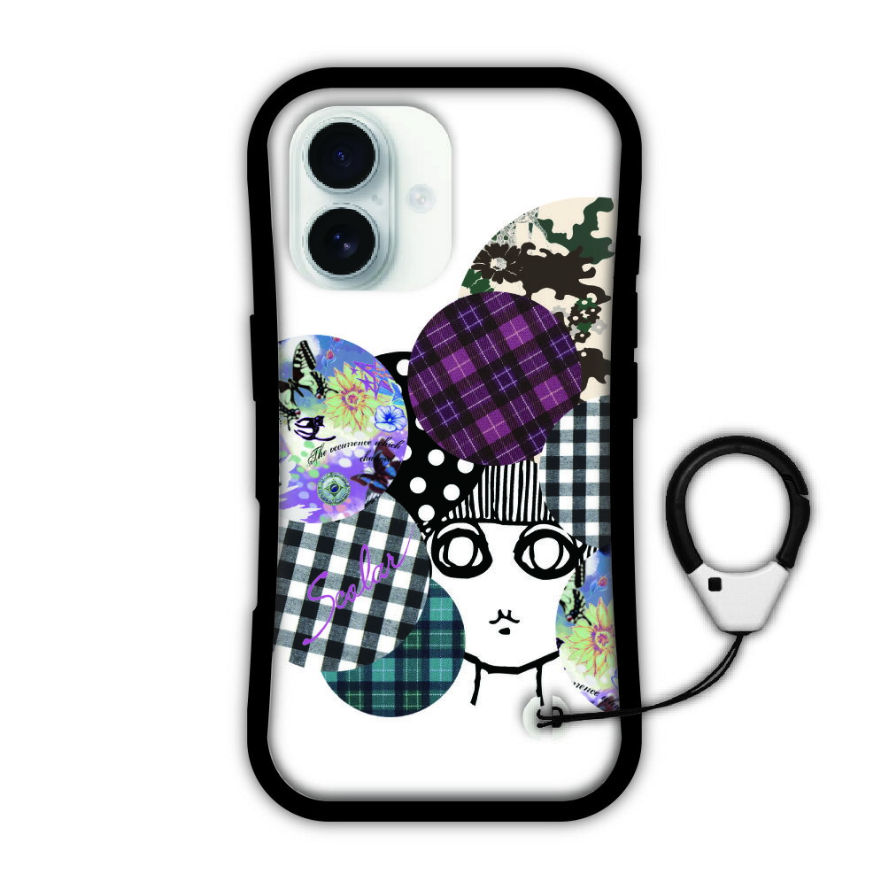 【期間限定 10%OFFクーポン】 スカラー デザイン iPhone16 スマホケース 全機種対応 耐衝撃タイプ i-coronケース iPhone17 iPhone Aie iPhone16e 15 14 13 スマホカバー グリップケース ホワイト スカラコ scr-wh5114
