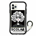 【超~お得 10%OFFクーポン有】 スカラー デザイン iPhone 16e スマホケース 全機種対応 耐衝撃タイプ i-coronケース iPhone16 Pro 16Plus 16ProMax 15 14 13 スマホカバー グリップケース ホワイト 大人なスカラーちゃん scr-wh5002