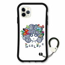 【お買い物マラソン 割引クーポン有】 スカラー デザイン iPhone16 スマホケース 全機種対応 耐衝撃タイプ i-coronケース iPhone16e 16 Pro 16Plus 16ProMax 15 14 13 スマホカバー グリップケース ホワイト スカラーちゃん フラワーヘアー scr-wh5004