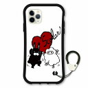 【お買い物マラソン 割引クーポン有】 スカラー デザイン iPhone16 スマホケース 全機種対応 耐衝撃タイプ i-coronケース iPhone16e 16 Pro 16Plus 16ProMax 15 14 13 スマホカバー グリップケース ラビル ともだち ハート scr-wh5020