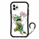 【お買い物マラソン 割引クーポン有】 スカラー デザイン iPhone16 スマホケース 全機種対応 耐衝撃タイプ i-coronケース iPhone16e 16 Pro 16Plus 16ProMax 15 14 13 スマホカバー グリップケース カラフル モンスター scr-wh5036
