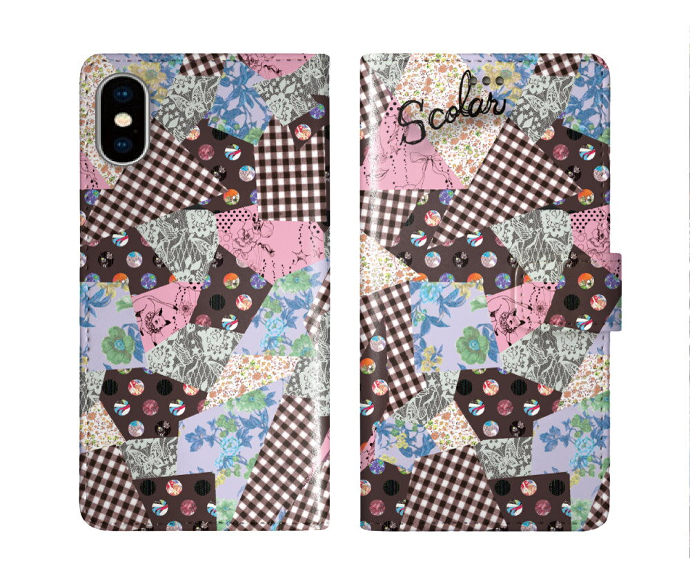 【期間限定 10%OFFクーポン】 スカラー 手帳型 スマホケース iPhone 16e ケース iPhone16 16 Pro 15 Plus 14 13 SE第3世代 スマホカバー 全機種対応 手帳 ScoLar チェック柄 切り取り柄 ドット フラワー かわいい