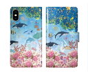 【超ポイントバック祭 10%OFFクーポン】 スカラー 手帳型 スマホケース iPhone16 ケース iPhone 16e 16 15 14 13 12 11 SE第3世代 スマホカバー 全機種対応 手帳 ScoLar イルカ クジラ ジンベエザメ 海中遊泳 かわいい