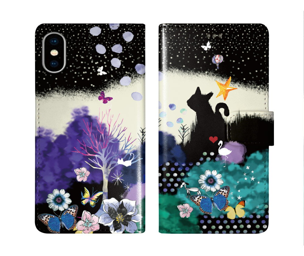 【期間限定 10%OFFクーポン】 スカラー 手帳型 スマホケース iPhone16 ケース iPhone 16e 16 Plus 15 Pro 14 Pro Max 13 Mini スマホカバー 全機種対応 手帳 ScoLar ネコ シルエット ドット チョウ お花 かわいい