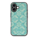 【お買い物マラソン 10%OFFクーポン】 iPhone16 ケース スマホケース Slim case 耐衝撃 iPhone 16e 15 14 13 12 ギャラクシー シャオミ ハードケース 耐衝撃 カメラ周り保護 側面保護 ダマスク柄 グリーン