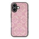 【お買い物マラソン 10%OFFクーポン】 iPhone16 ケース スマホケース Slim case 耐衝撃 iPhone 16e 15 14 13 12 ギャラクシー シャオミ ハードケース 耐衝撃 カメラ周り保護 側面保護 ダマスク柄 ピンク