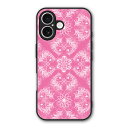 【お買い物マラソン 10%OFFクーポン】 iPhone15 ケース スマホケース Slim case 耐衝撃 iPhone 16e 15 14 13 12 ギャラクシー シャオミ ハードケース 耐衝撃 カメラ周り保護 側面保護 ダマスク柄 ピンク