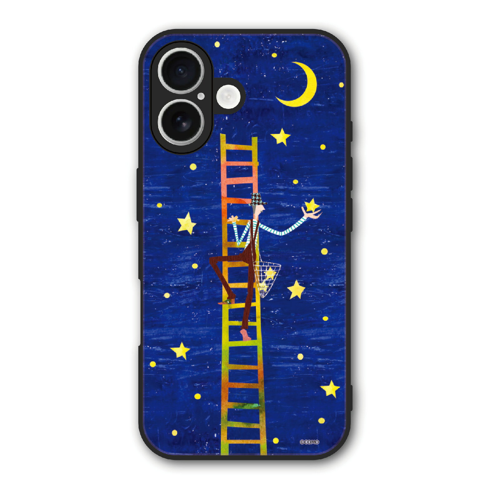 Rakuten - 【お買い物マラソン 大特価セール】 Galaxy S25 SC-51F/SCG31 ケース スマホケース Slim case 耐衝撃 SC-52F SCG30 SC-52E アイフォン シャオミ ハードケース 耐衝撃 スマホカバー アニマル柄 星とりおじさん 夜空 三日月