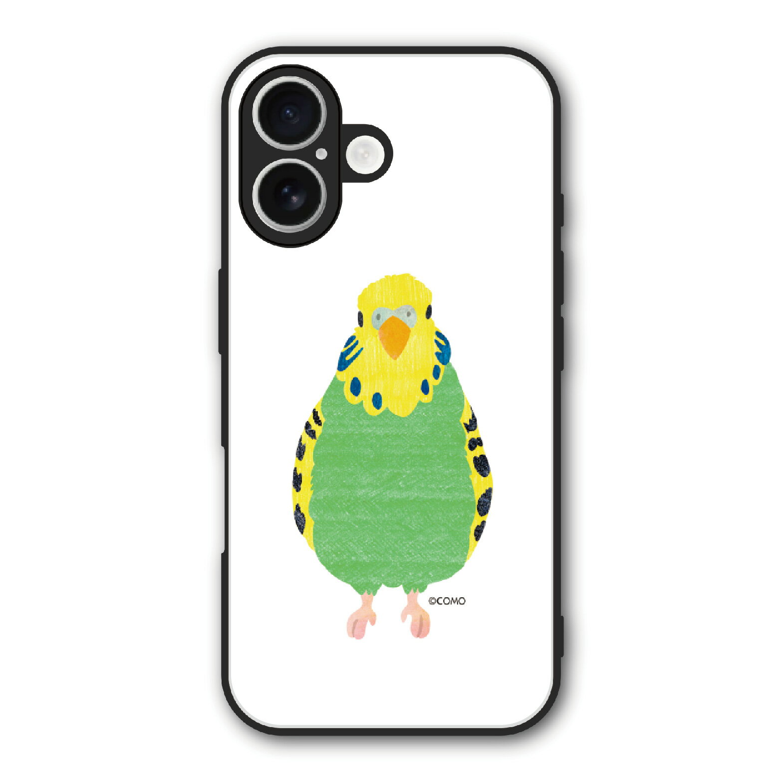 Rakuten - 【10%OFFクーポン】 iPhone 17e iPhone 16e ケース スマホケース Slim case 耐衝撃 iPhone17 Air 16 15 14 13 12 ギャラクシー シャオミ ハードケース 耐衝撃 スマホカバー アニマル柄 セキセイインコ 鳥 インコ イエローグリーン