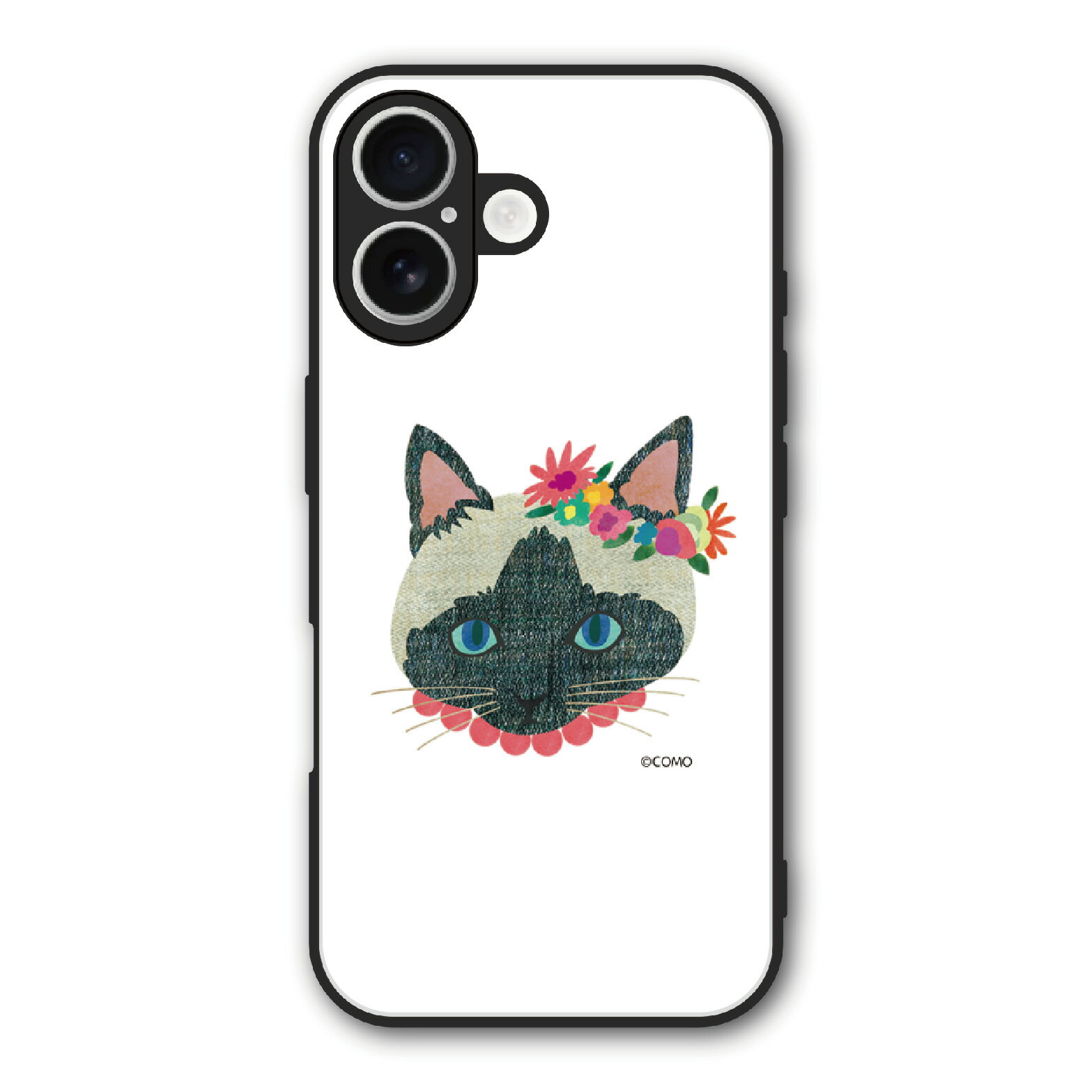 Rakuten - 【お買い物マラソン 大特価セール】 iPhone 16e ケース スマホケース Slim case 耐衝撃 iPhone17 16 15 14 13 12 ギャラクシー シャオミ ハードケース 耐衝撃 スマホカバー アニマル柄 ポインテッド シャム猫 ネコ ねこちゃん